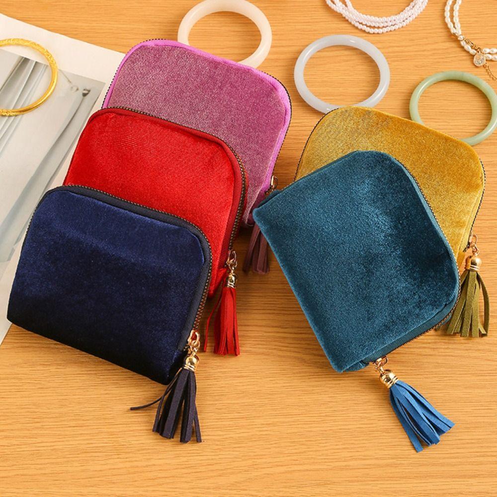 Portable Jewelry Storage Bag Anti-Scratch Women's Wallet Fashion Jewelry Organizer  Bangle