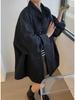 Korean Chic Retro Spring Stand Collar Long Sleeve Mid-Length Trench Coat for Women