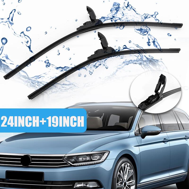 2x Quality Windshield Pair 24"&19" Wiper Blades For Volkswagen Passat 2012-2021