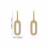 Long Square Niche High-end Earrings