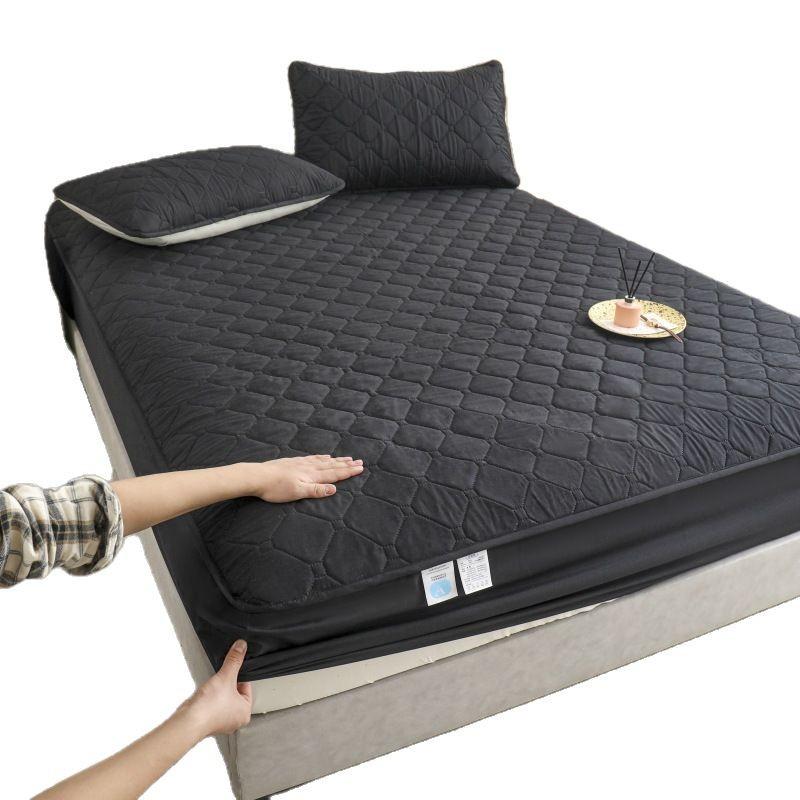 2025 New Waterproof Thicken Mattress Pad Protector Adjustable Fitted Sheets Bed Covers Anti-Bacterial Pad For Bed 150x200 160x200 180x200