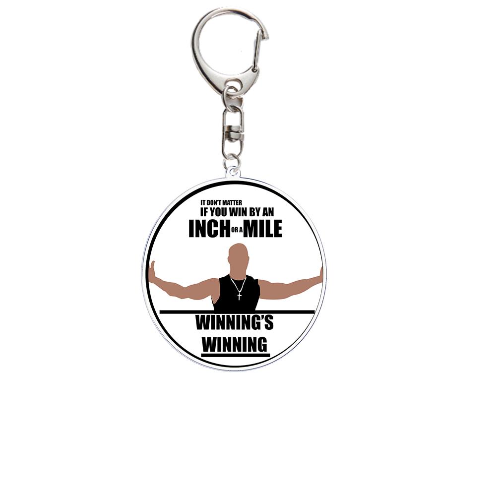 The Fast Keychain for Bag Pendant Fashion Furious KeyRing Gifts Jewelry Accessories Gifts for Friends