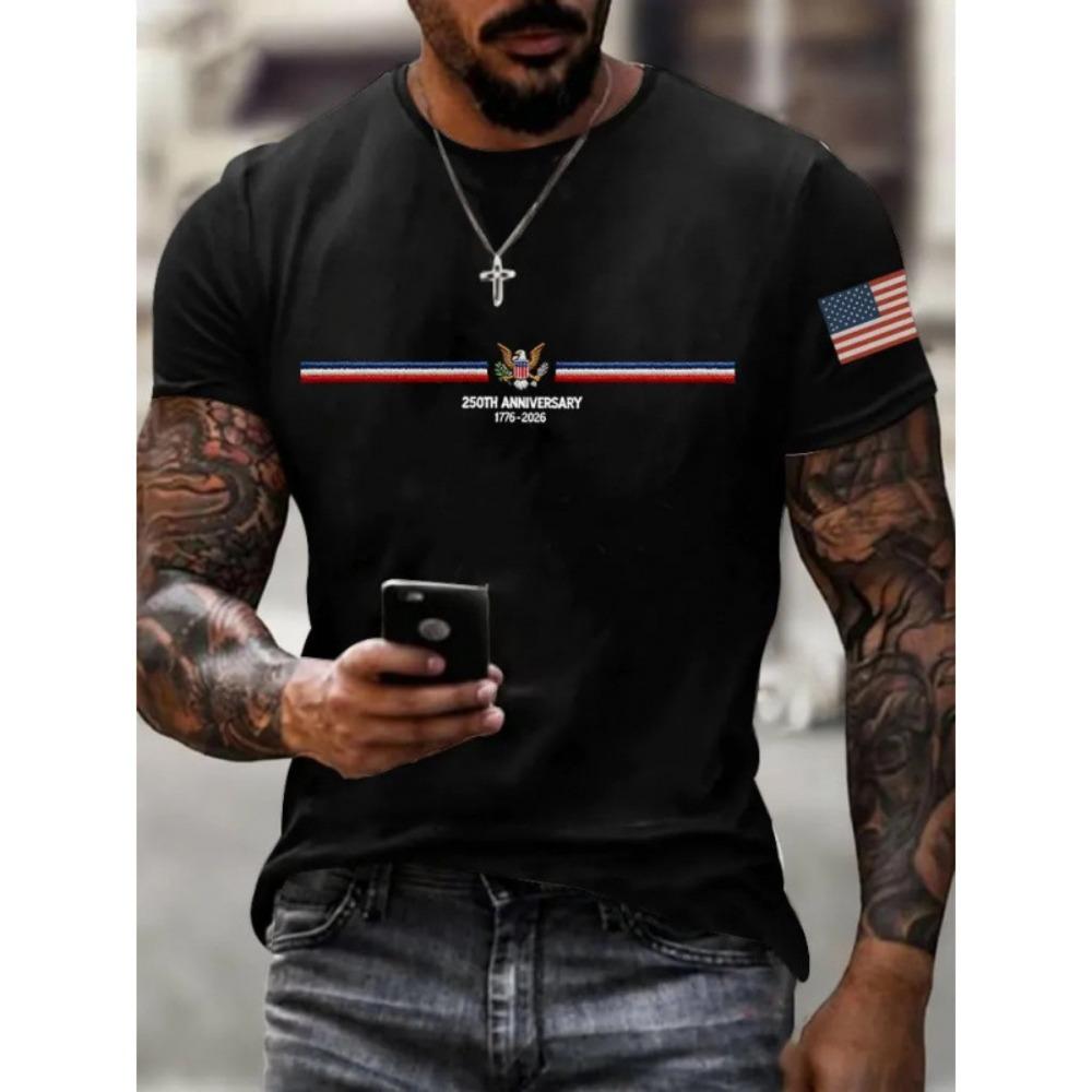 

2026 New Fashionable Casual Men s T-shirt Summer Digital Printed Men s Short Sleeved Top 3XL
