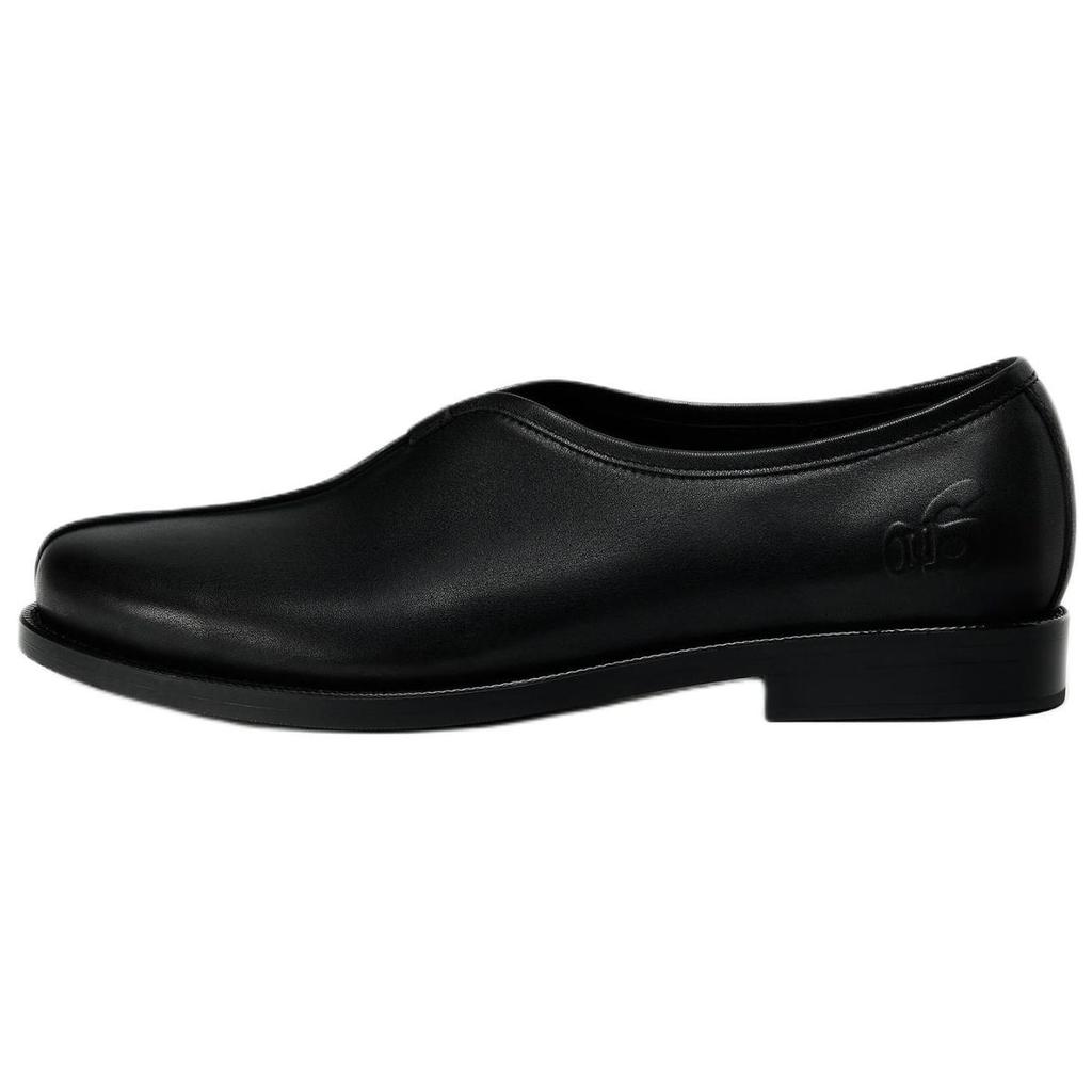 Zara Ao Yes Collaboration Leather Vintage Lightweight Boat Shoes Casual Shoes Men Shoes Black 12648520-38