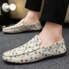 Mode Herren Freizeitschuhe Rote Loafer Stollenschuhe Metallbesatz Adulto Driving Mokassin Weiche Bequeme Freizeitschuhe Herren Sneakers Flats