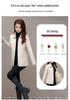 Plus Size Mid-Length Cotton Jacket for Women, 2024 Autumn/Winter, Middle-Aged Mother's Outerwear