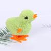 Wind-up Toy Soft Plush Chick Shape Kids Clockwork Toy Creative Cartoon Jumping Toy for Children Teens Adults