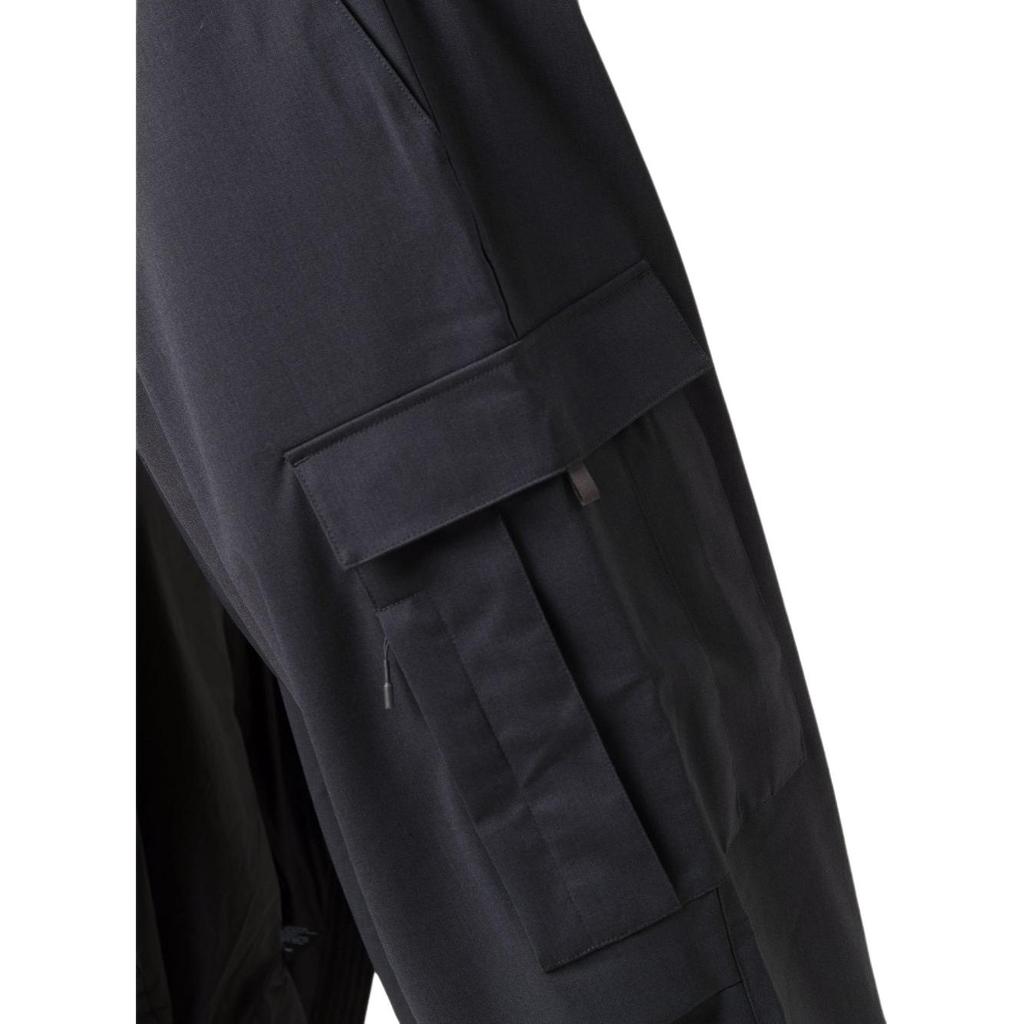 Y-3 FW21 Label Drawstring Solid Color Straight Leg Casual Pants Men pants Dark-Gray HB3388CARBON