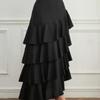 Europäisch-Amerikanischer Frühling/Sommer High-Waist Unregelmäßiger Midi Maxi Rock