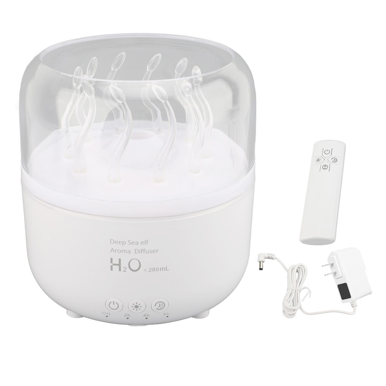 

Диффузор эфирных масел 280 мл, цветной рассеянный свет с таймером, автоматическое отключение, ароматерапия белый