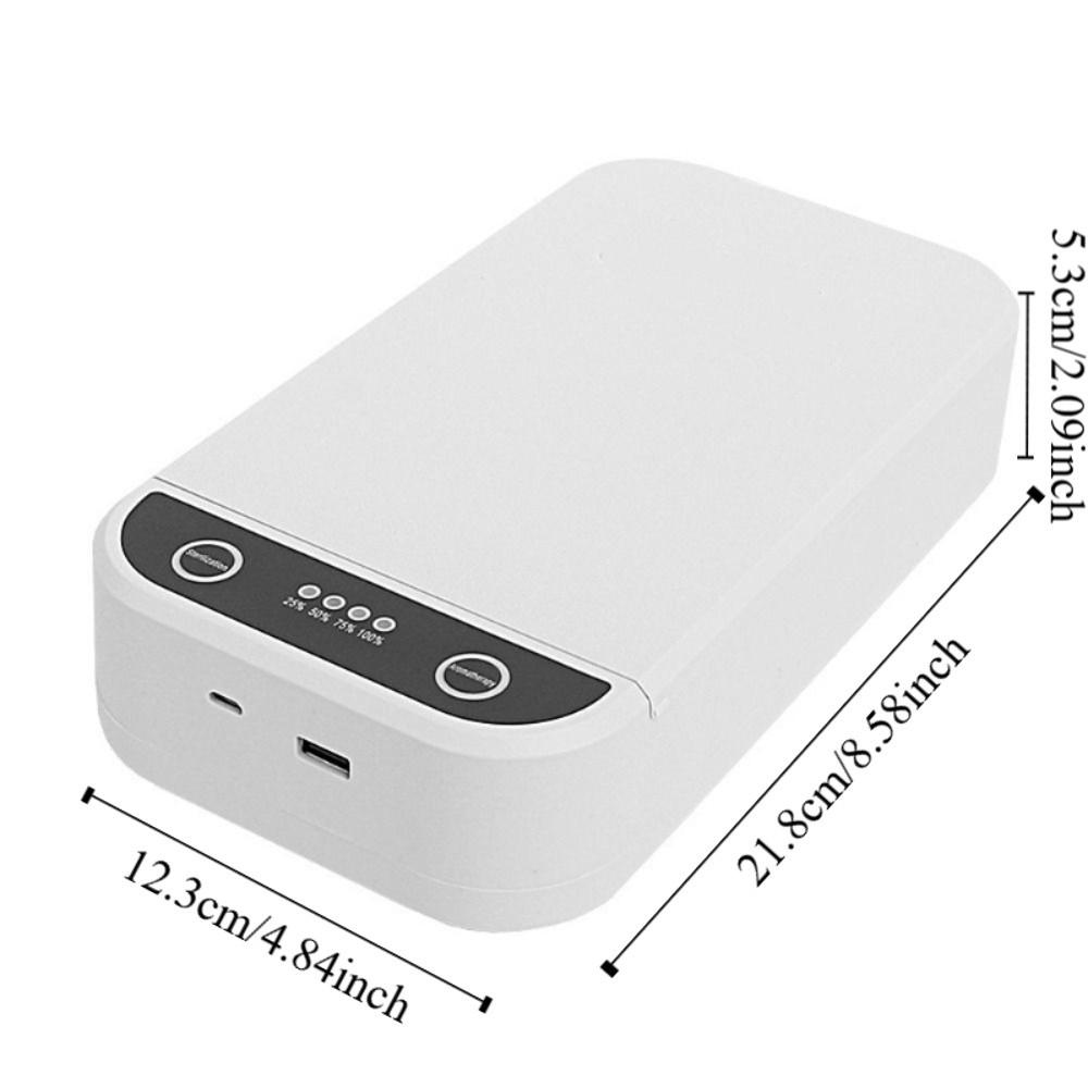 99.9% Bacteria Elimination Nail Tool Sterilizer Mobile Phone Disinfection Box  Manicure Tools