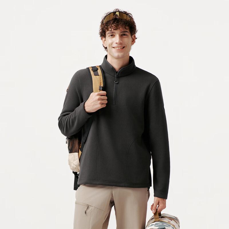 Tanboro Herren Stehkragen Fleecegefüttert Sweatshirt 5562551A
