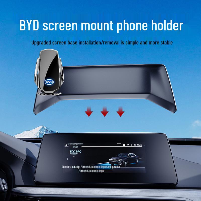 Wireless Charging Phone Holder for BYD Qin PLUS, Han, Tang, Yuan, Song Models