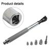 1/2in Offset Extension Wrench For Electric Ratchet Wrench Extender For Tight Spaces With 3/8'' 1/4'' Square Drive Adapters