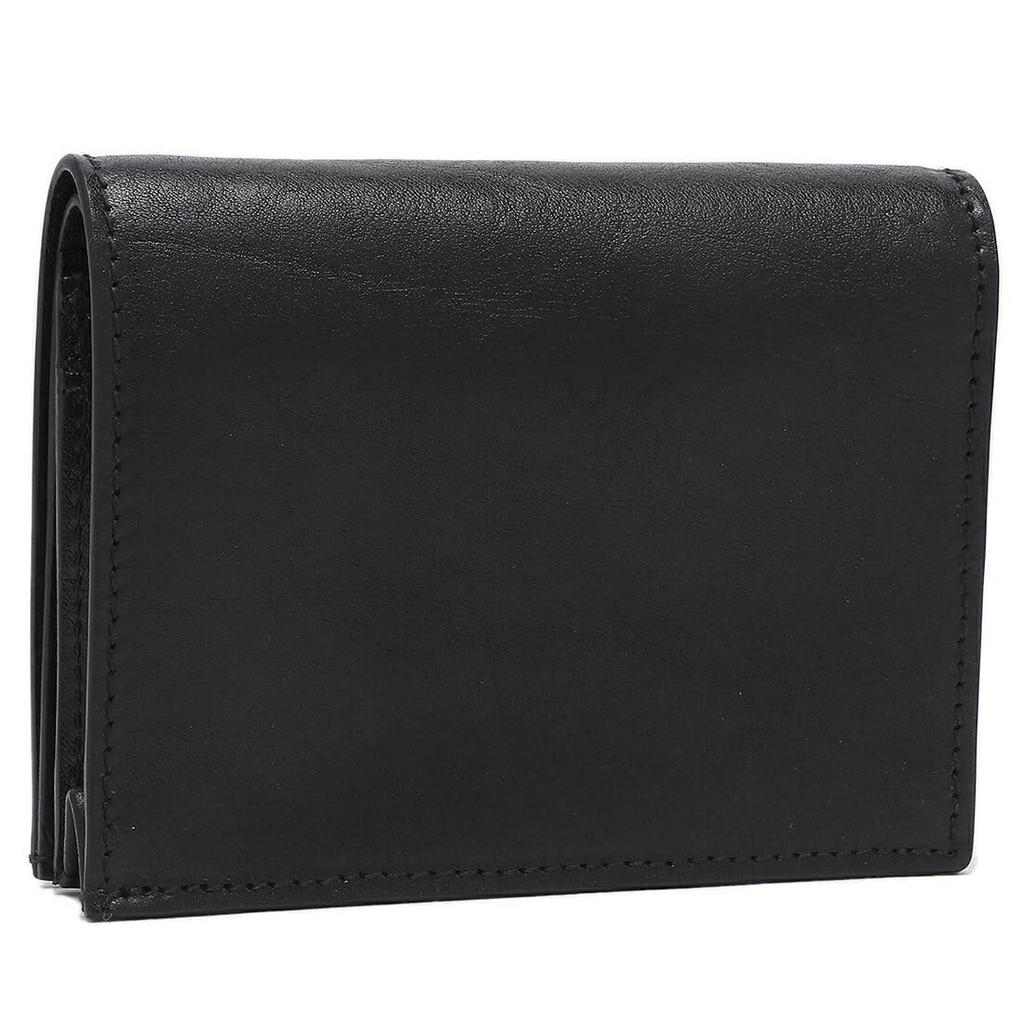 IL BISONTE Compact and SSW014 PV0001 BK238 Bi-fold Wallet, Black, Men's Women's, [Used]