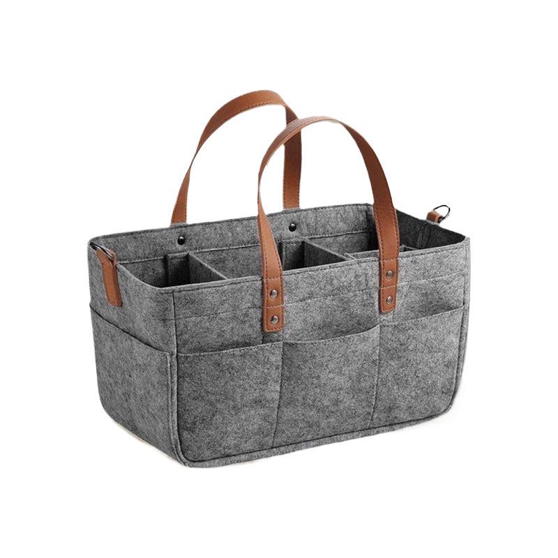 Handheld Felt Diaper Bag: Travel Baby Nappy Organizer & Mommy Bag