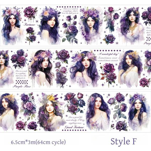 

1Roll Girl s Flower Dream Series PET Tape Скрапбукинг Наклейки Идеальный Коллаж Журналирование Дневник Рукоделие Товары Для Сделай Сам