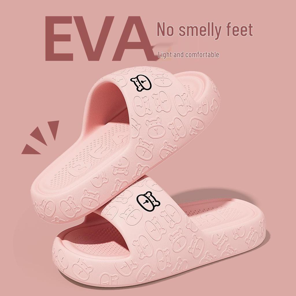 Eva Non-Slip Soft Sole Slippers for Home & Outdoor Use - Unisex Sandals with Thick Bottom
