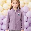 Kinder Fleecejacke Für Herbst Und Winter Einfarbige Stehkragen Reißverschluss Kinderbekleidung Oberteil