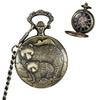 Octopus Squid Spirited Away Chinchilla Retro Copper Mechanical Pocket Watch, Male And Female Student Gift Pocket Watch