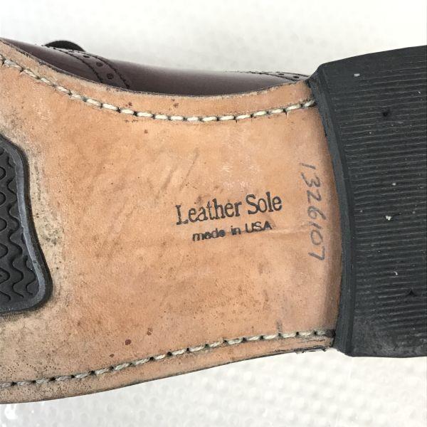 80er-90er Dexter Full Brogue Wingtip Businessschuhe 25,5-26cm Rotbraun(GEBRAUCHT)