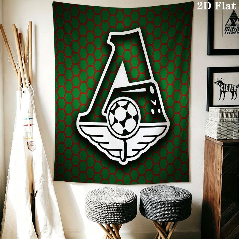 Lokomotiv Moscow Spirit Wall Hanging Printed Fabric Blanket Decorative Tapestries for Bedroom Living Room Home Decor