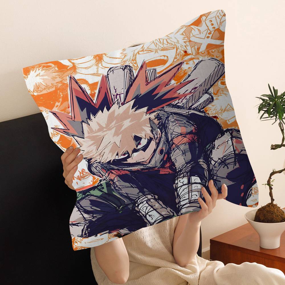 Anime MMy HHero Academia Katsuki Bakugo pillow cover sofa cushion cover home room decoration children gift