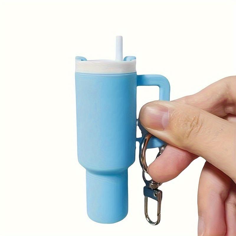 12pcs, Mini Beverage Container Keychain with Removable Lipstick Holder - Ideal for Backpacks, Easter, Mother's Day Gifts. Presents