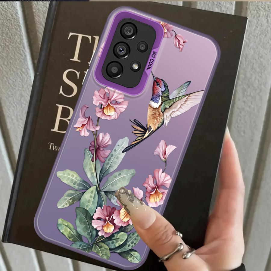 Phone Cover Case for Samsung Galaxy A35 A31 A24 A25 A26 A21s A23 A34 A17 A20s A13 A14 A12 A15 A16 Flowers Silicone