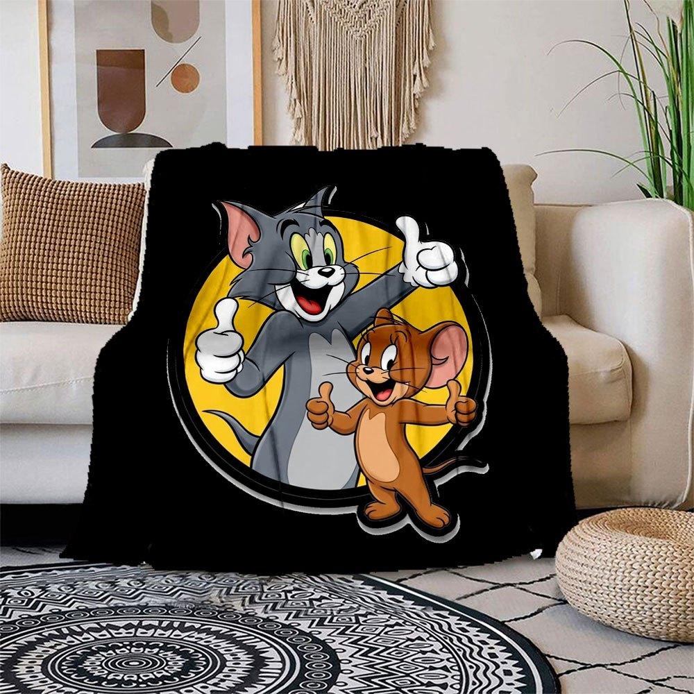 

Tom Jerry Cartoon Phone Case Cover for iPhone Samsung LG GoogleBlanket Flannel Throw Blanket for Sofa, Bed, Travel, Camping, Office 100x150cm
