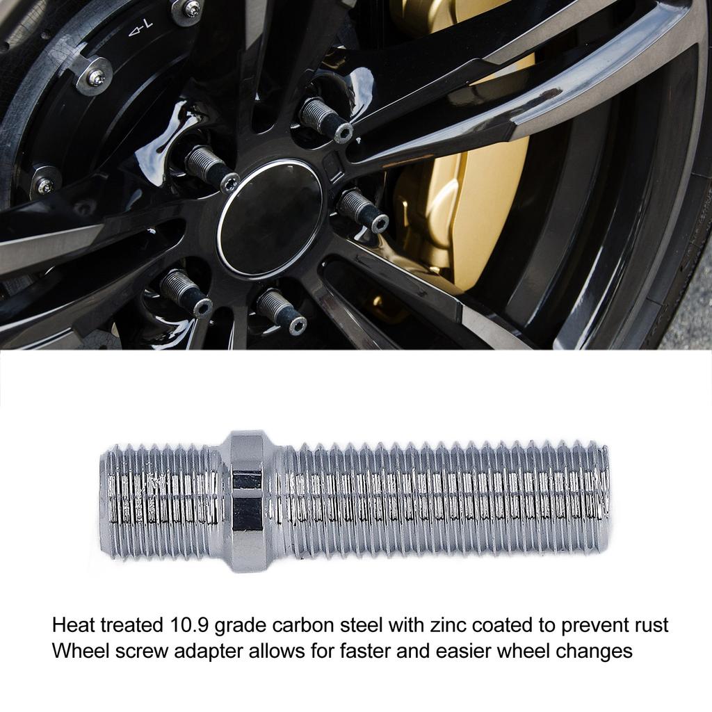 20 Stück Rad-Umrüstbolzen 50 mm Länge 33 mm Schaft Radschrauben-Adapter Ersatz für