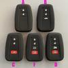 Silicone Car Key Case Cover For Toyota Corolla Prius Camry V70 C-HR RAV4 Hybrid Highlander Altis Land Cruiser Prado 150 Avalon