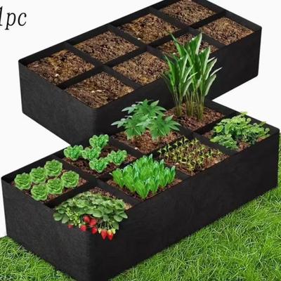 Eight-Grid Cross-Border Balcony & Rooftop Planting Bag for Flowers & Vegetables