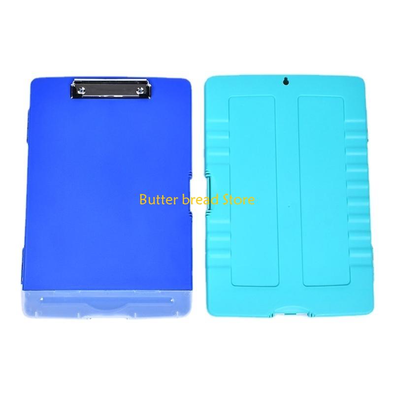 W89C File Case with Clipboard, File Document Folder Box with Clipboard and Pen Case