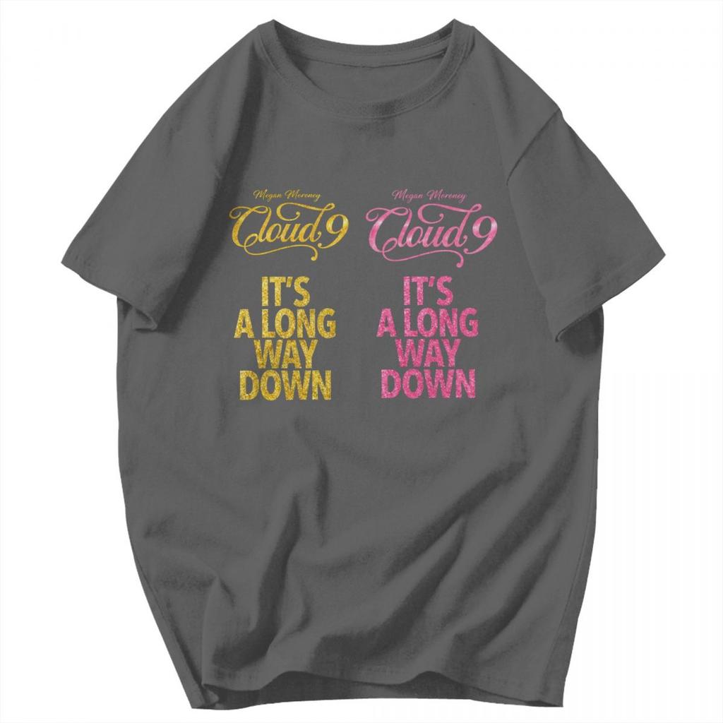 Men T Shirt Megan Moroney Cloud 9 Letter Its A Long Way Down Fans Support Cotton Y2K Graphic Short Sleeve Unisex Tops T Shirts