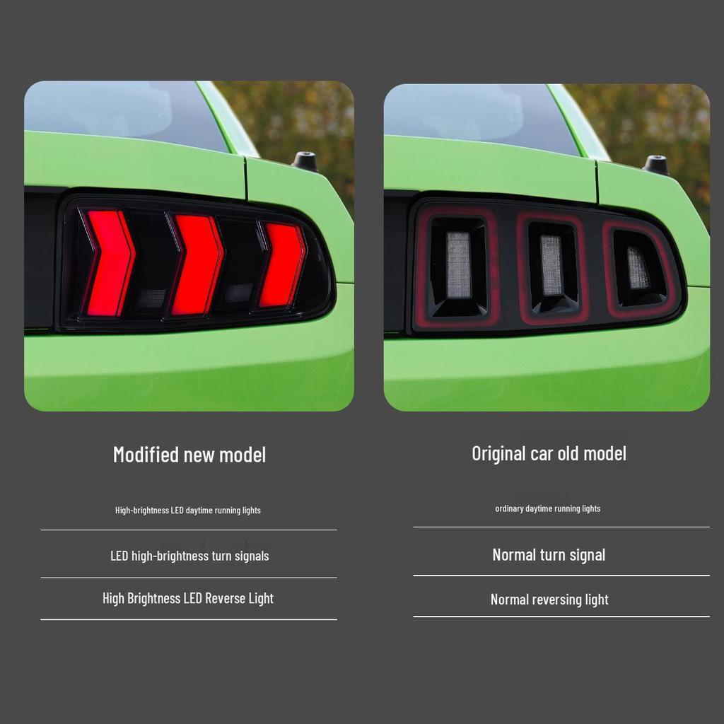 LED Taillight Assembly for 2010-2014 Ford Mustang with Daytime Running Lights
