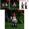 Halloween Skeleton Dwarf Resin Figurine For Micro Landscape Decor Collectors Edition