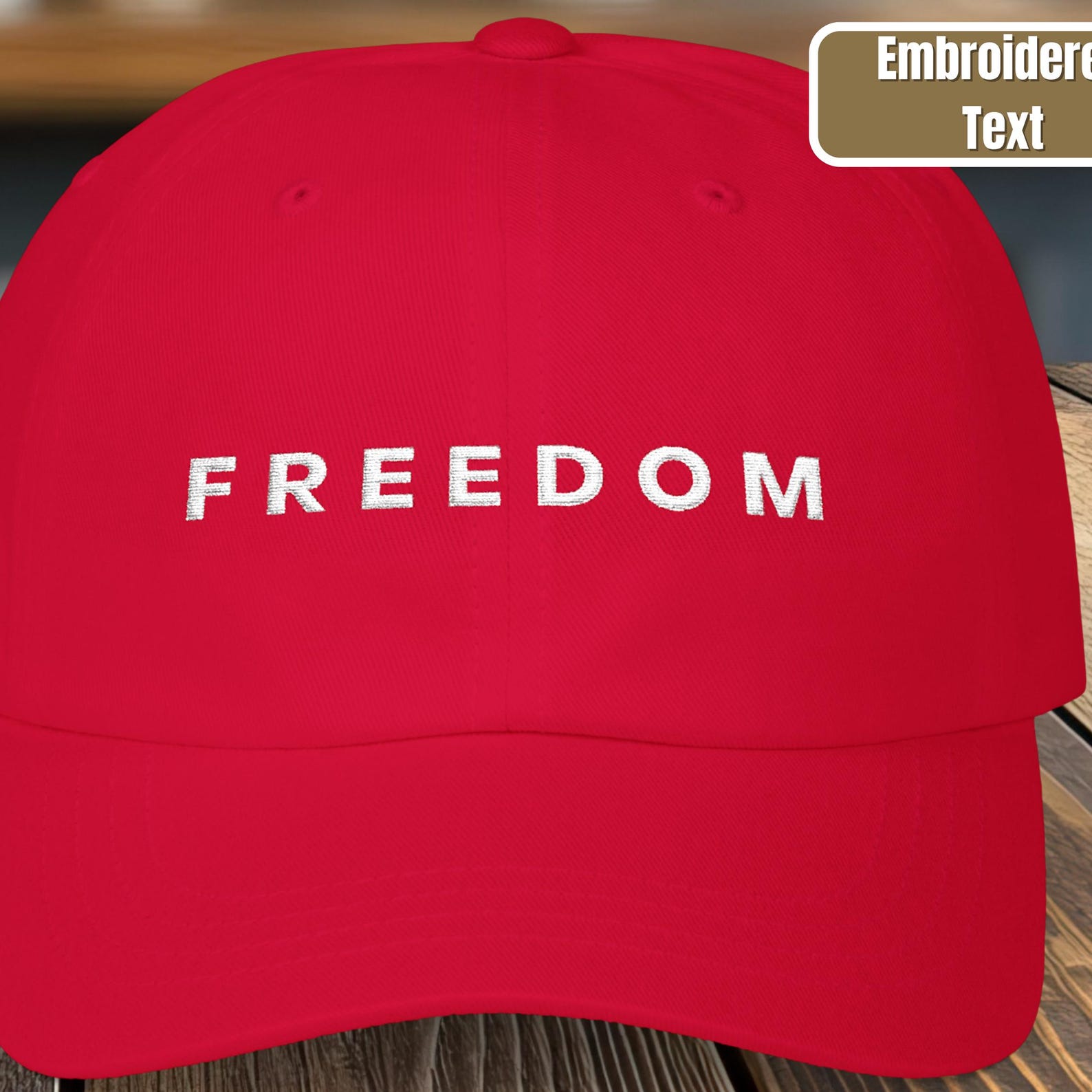 Charlie Kirk Freedom Embroidered Freedom Hat | Baseball Cap S