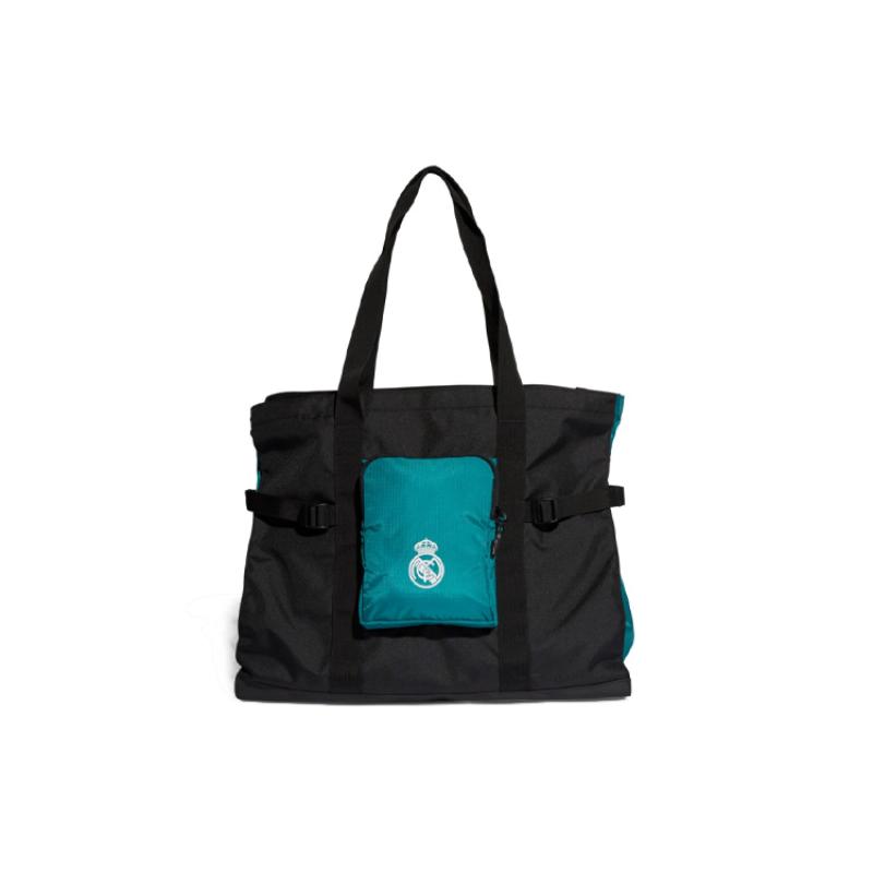 Adidas Recycled Polyester Tote Bag Shopping Bag Shoulder Bag Handbag Unisex Black Adidas GU0087