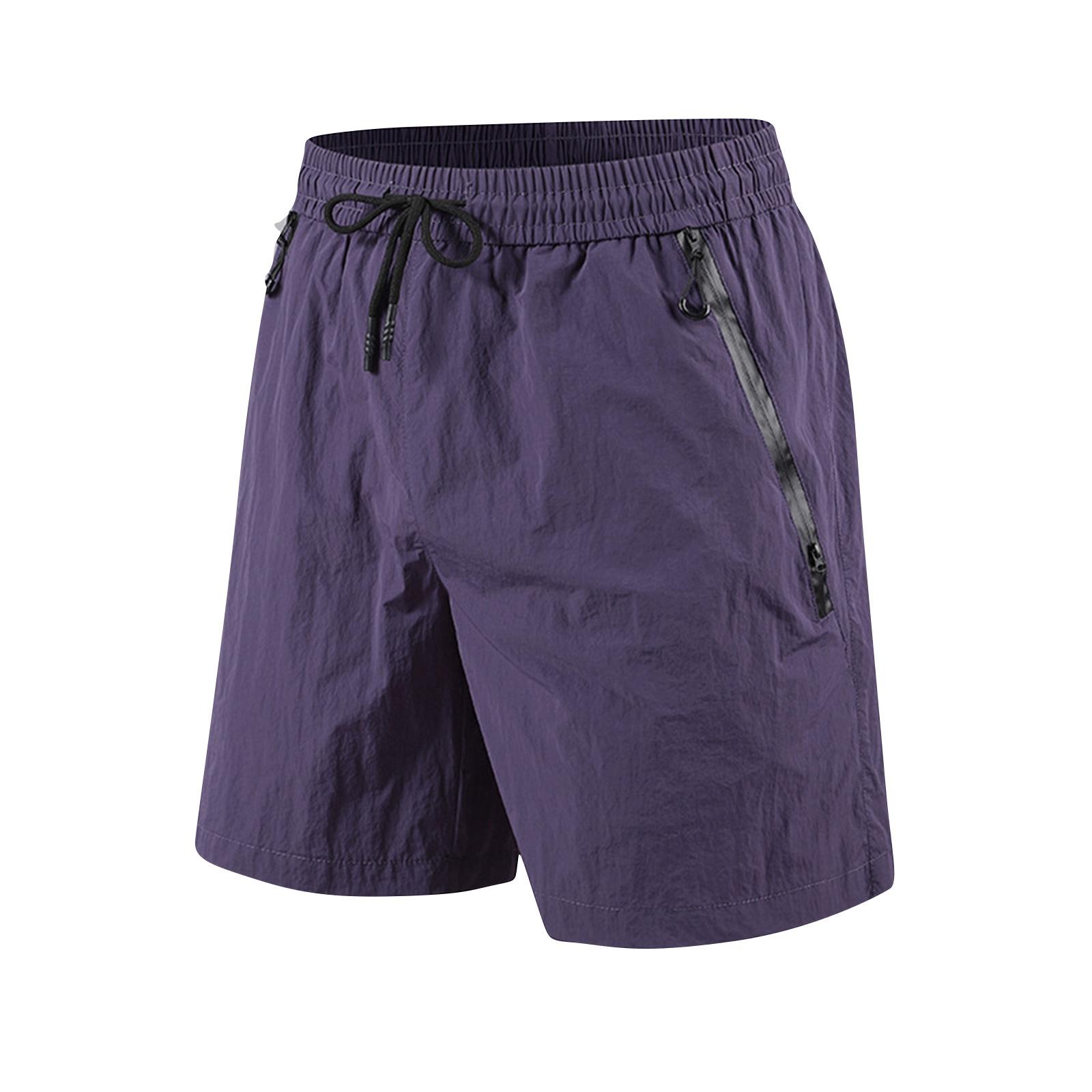 

Men s High-quality Polyester Shorts - Lightweight, UV-resistant - For Outdoor Use XL фіолетовий