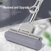 Serpillière éponge lavable durable en acier inoxydable avec rouleau en caoutchouc et haute absorption d'eau