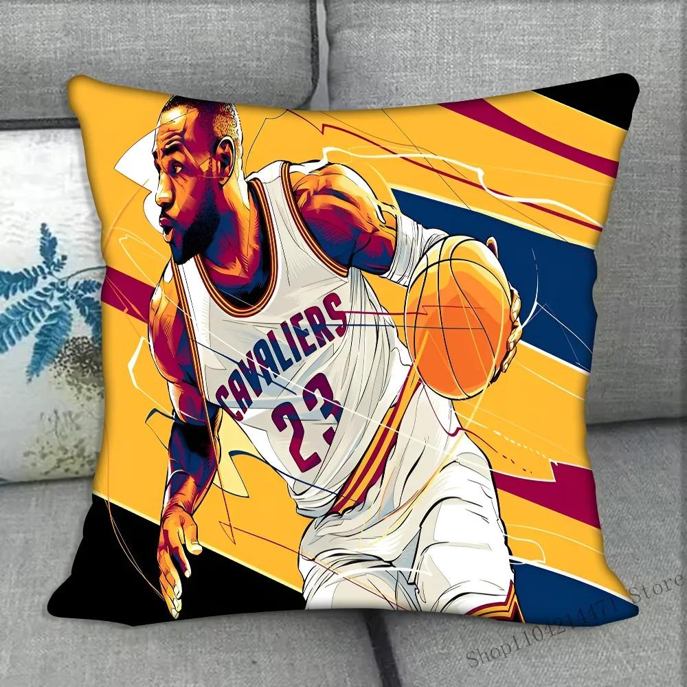 1pc Basketball Star Pillow Bedroom Sofa Leisure Comfort Cushion Car Living Room Home Decoration