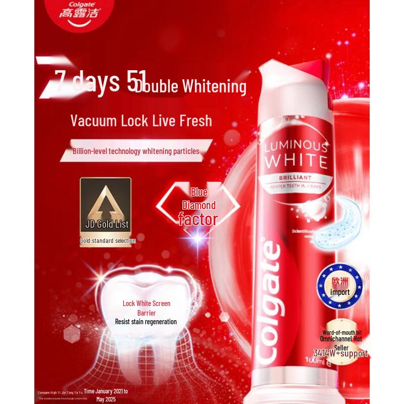 Colgate European Whitening Toothpaste Pump (Sun Yingsha Edition)