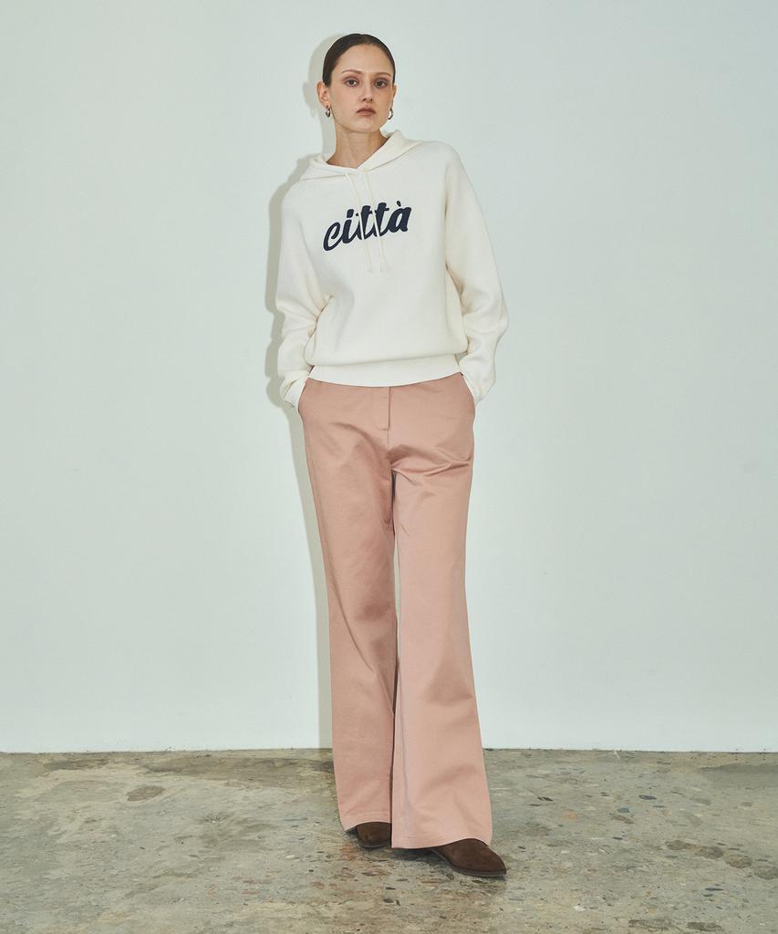 CITTA Classic Loose Fit Chino Bootcut Pants_Ctb541 (Pink)