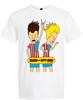 Beavis And Butthead American Flag White Short Sleeve T-Shirt