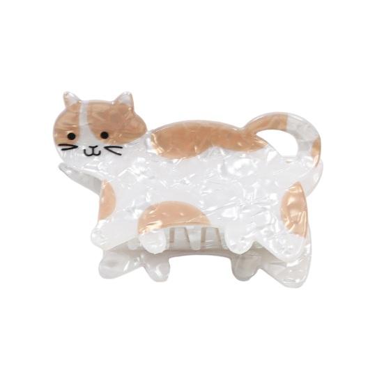 Yousheng Hair Claw Cartoon Cat Puppy Shape Back Head Shower Clip Strong Grip Medium Size Shark Hair Claw Versatile Hair