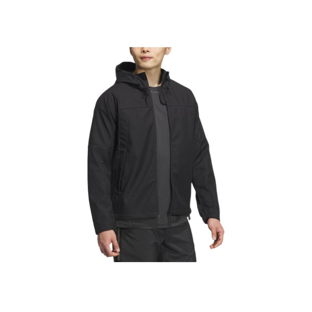 adidas Lekka kurtka softshellowa sportowa z kapturem wygodna kurtka unisex czarna JM9104