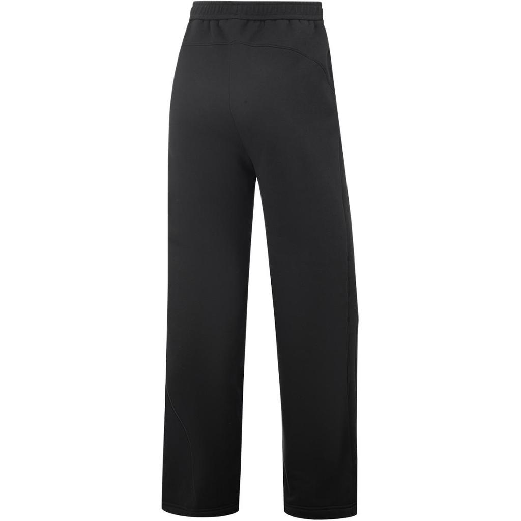 Li Ning Fitness Series Logo Embroidered Fleece Knit Sports Pants Women pants AKLV972-8