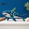 Acryl Ozean Tier Dekoration Oktopus Mosaik Set für Anfänger, DIY Meeresglas Bastelset mit Schritt-für-Schritt Hai Wal Schildkröte Bastelanleitungen,
