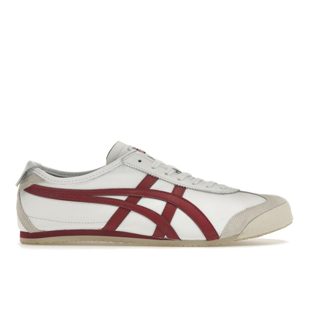 ONITSUKA TIGER Mexico 66 White Burgundy Unisex Sneakers D4J2L-0125